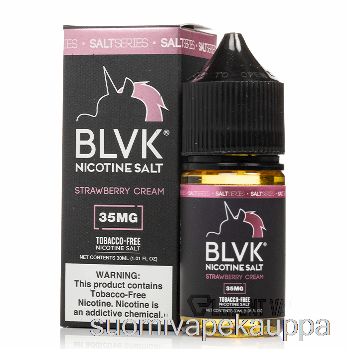 Vape Box Mansikkakerma Nikotiinisuolaa - Blvk - 30ml 35mg